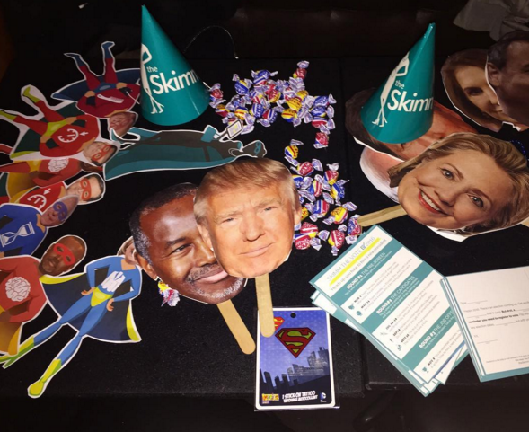 TheSkimm encourages readers to vote with #SkimmTheVote parties. 