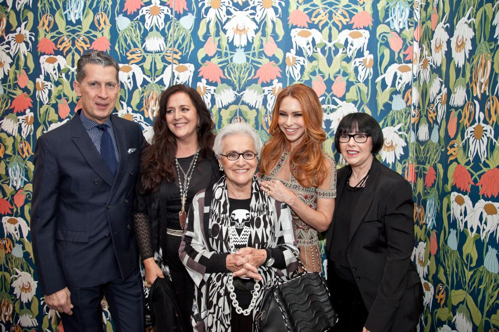 Stefano Tonchi, Angela Missoni, Rosita Missoni, Yvonne Scio, Roxanne Lowit