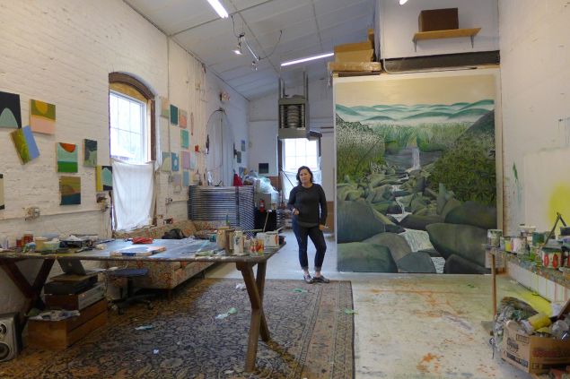 Sue McNally in her Newport, R.I., studio.