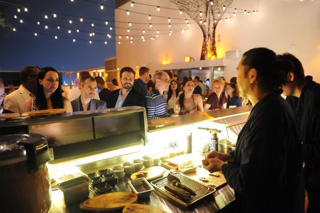The sushi bar at Prey on a hot night in South Beach.