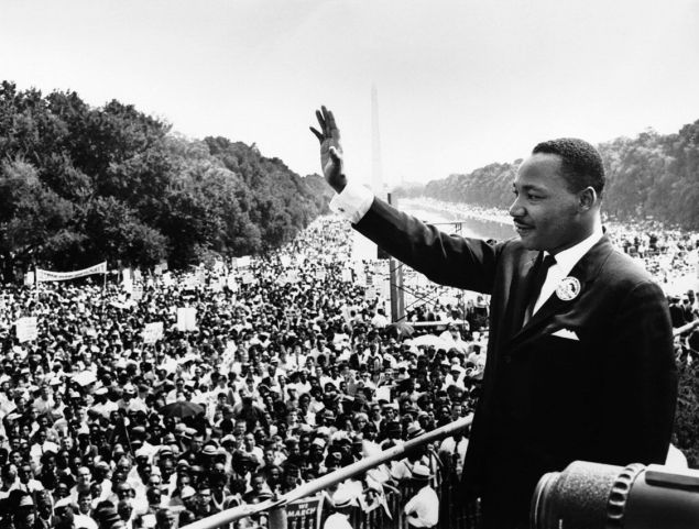 Martin Luther King Jr. at the March on Washington.