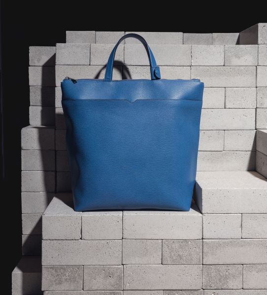 A Valextra bag with one of Mr. Dubois' designs