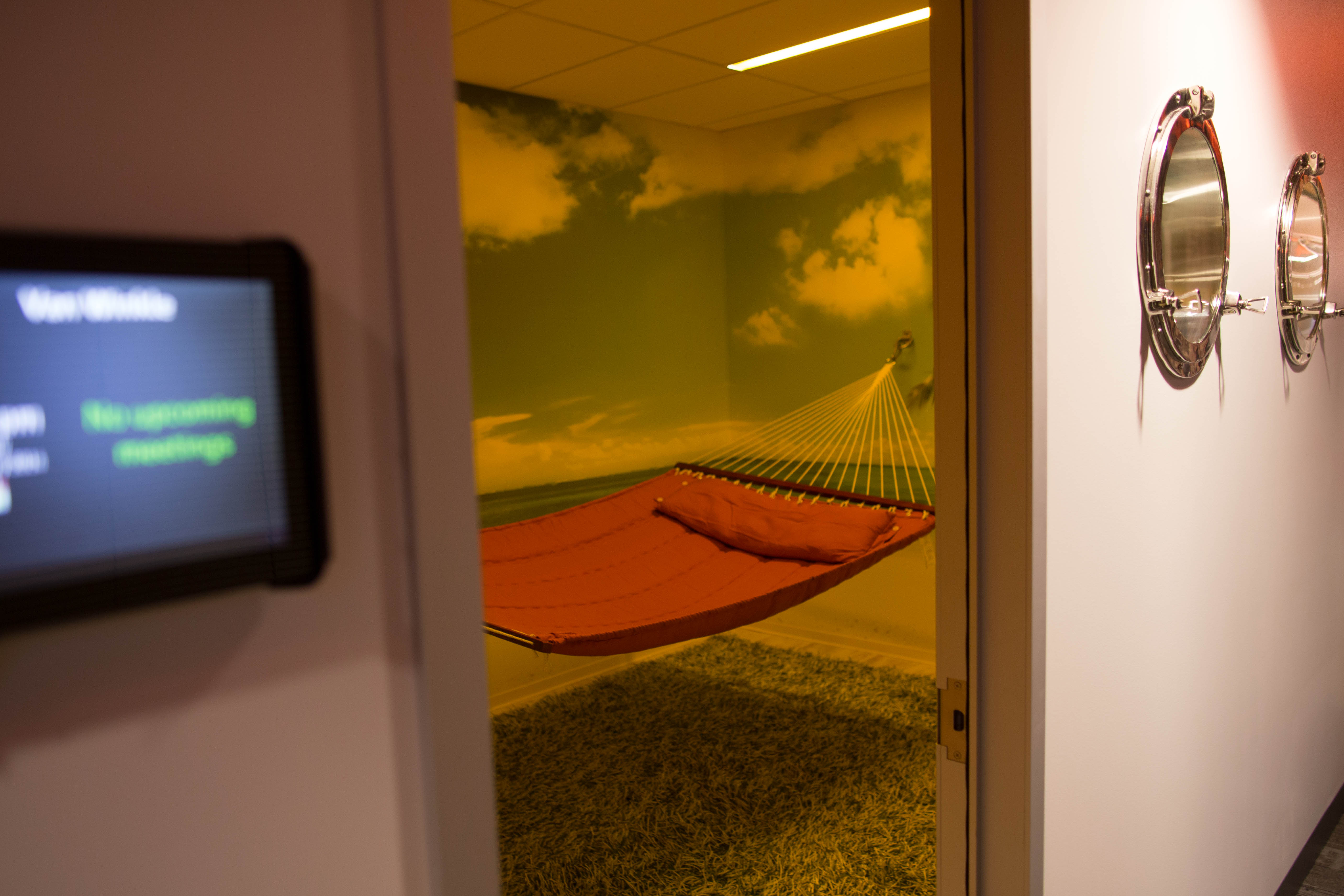 A nap room at HubSpot