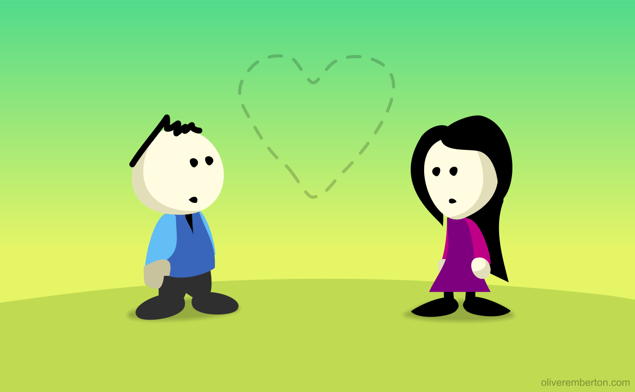 Boy meets girl.