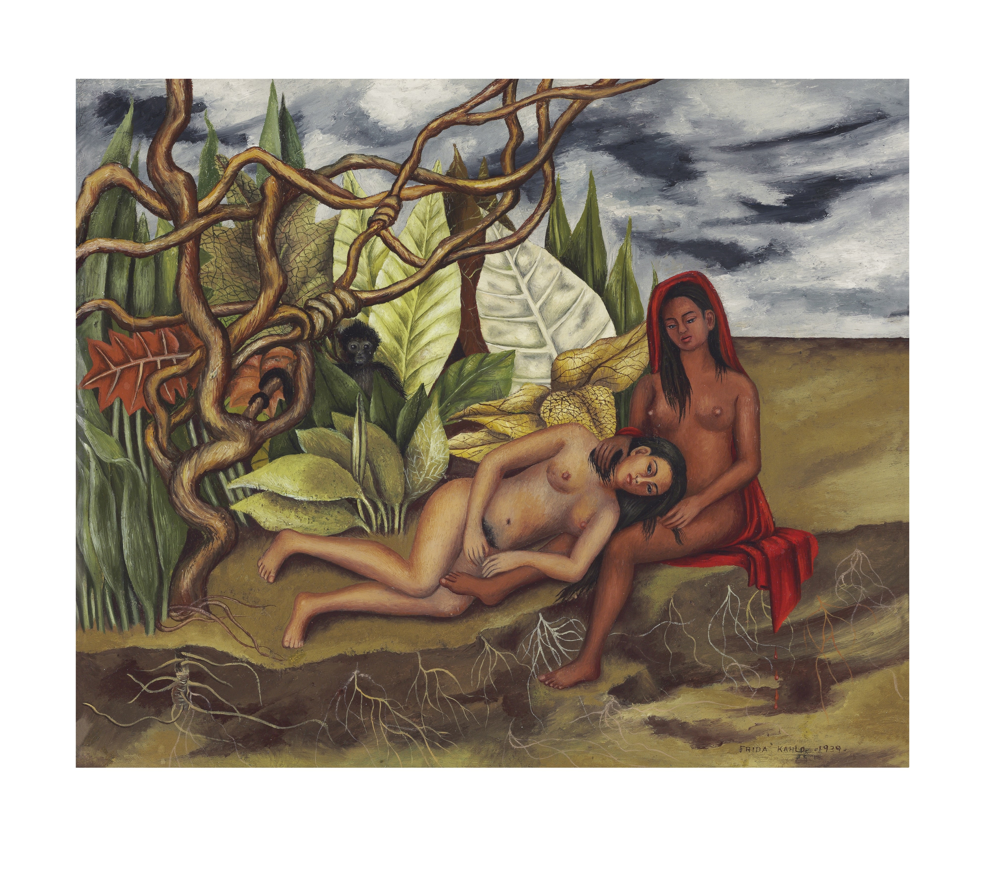 Frida Jahlo's Dos desnunos en el bosque