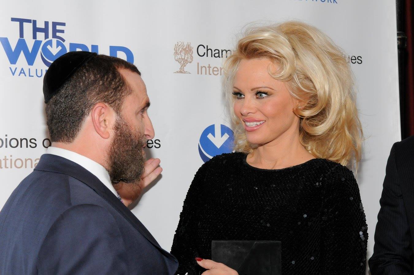 Pamela Anderson at the 4th Annual Champions of Jewish Values International Awards Gala.
