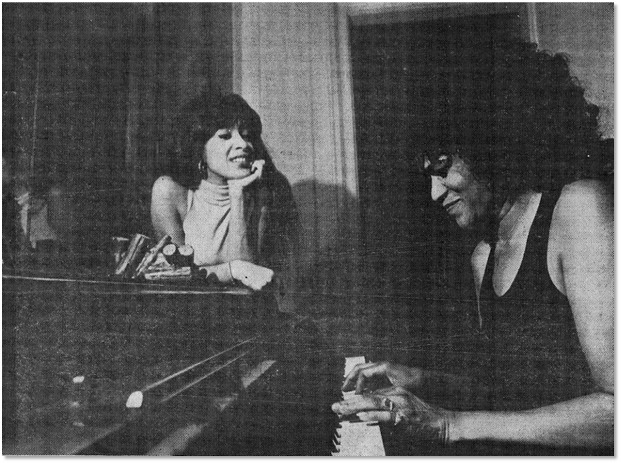 Ronnie Spector with her mother.
