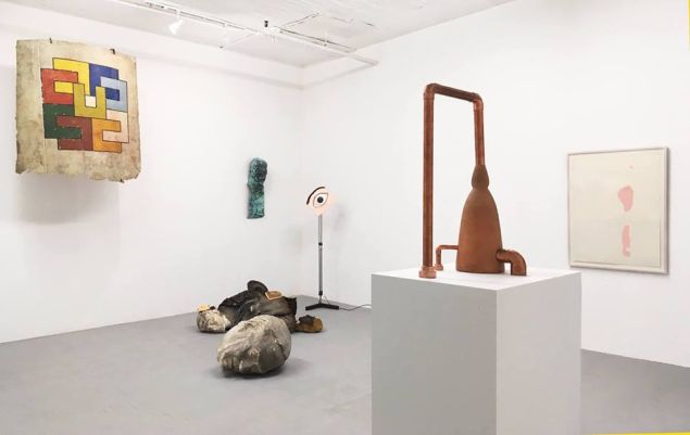 Installation view of "Divagation," currently on view at Y Gallery.
