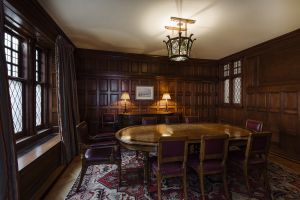 Original oak paneling and such.
