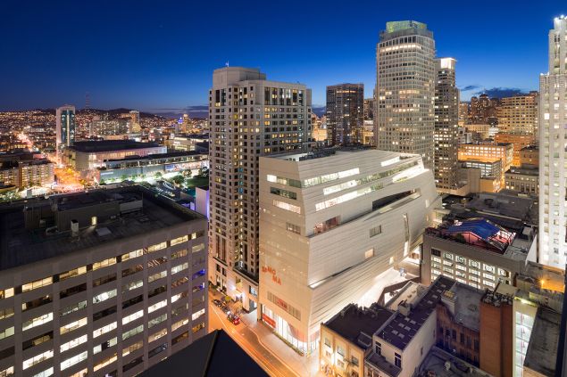 Snøhetta's new SFMOMA expansion in the SOMA district.