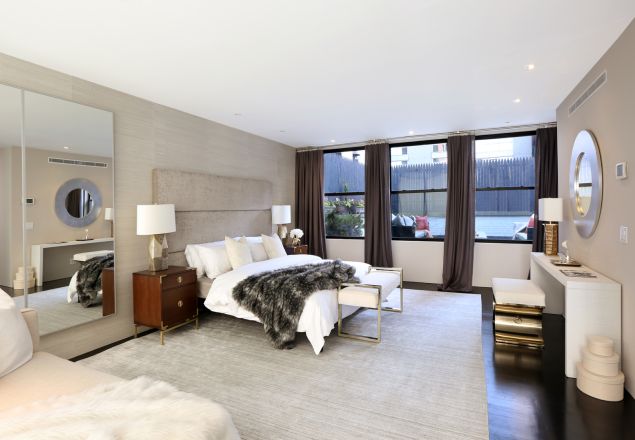 The master suite has its own private terrace, of course.