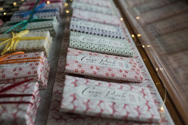 Cacao Prieto, a chocolate producer in Red Hook, Brooklyn. Makes a wide variety of unusual chocolate bars. 5/24/2016 - Photo by Aaron Adler for The Commercial Observer