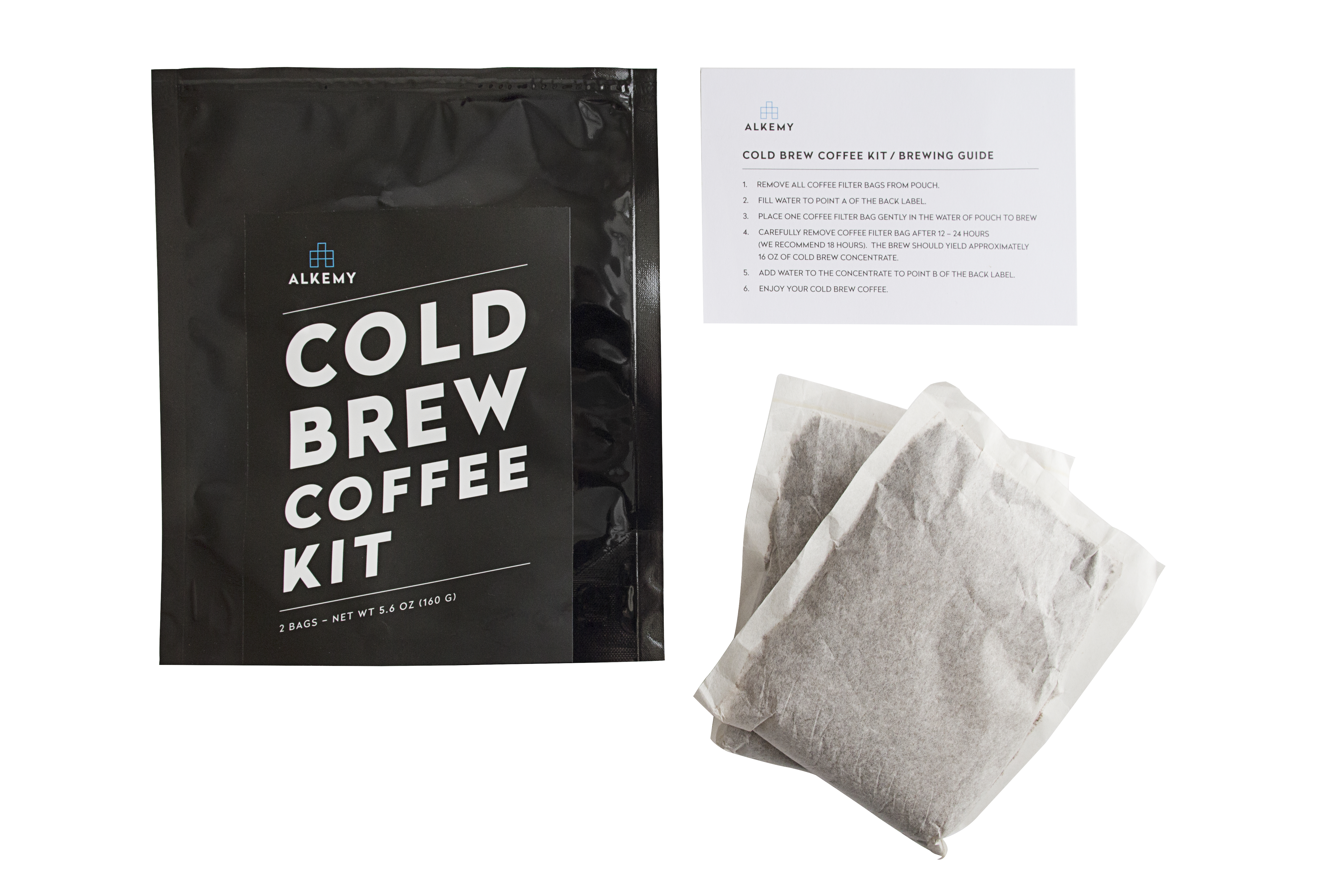 The Cold Brew Coffee Kit and instructions. 