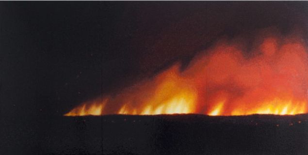 Teresita Fernández, Fire (America), 2016.
