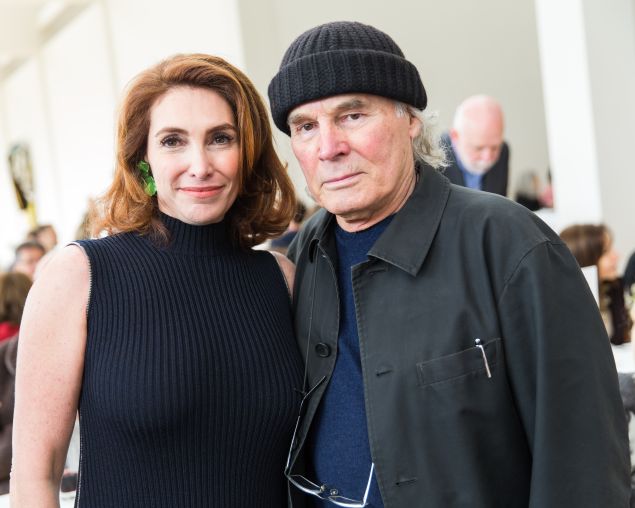 Dia chairman Nathalie de Gunzburg and artist Brice Marden.