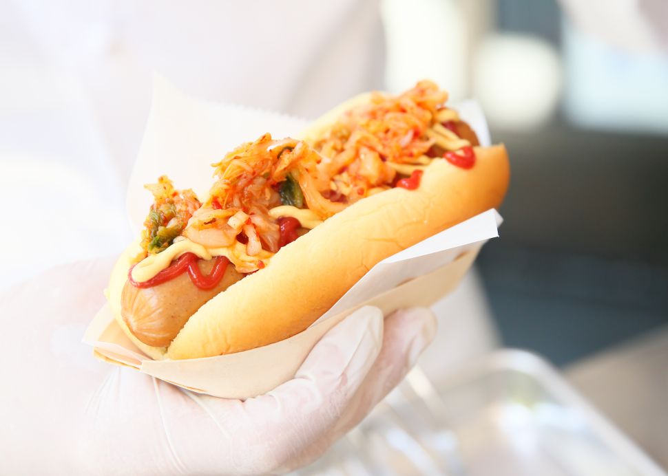 Hotdogs by Chef Jean-Georges Vongerichten at The Mark Hotel