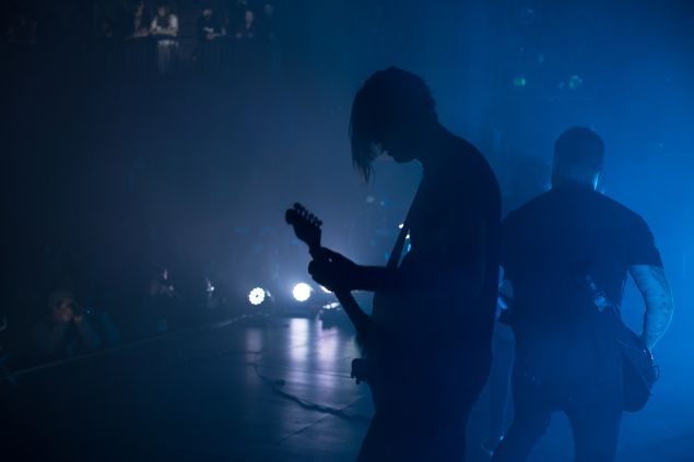 Underoath perform at the PlayStation Theatre in New York City on April 14, 2016.
