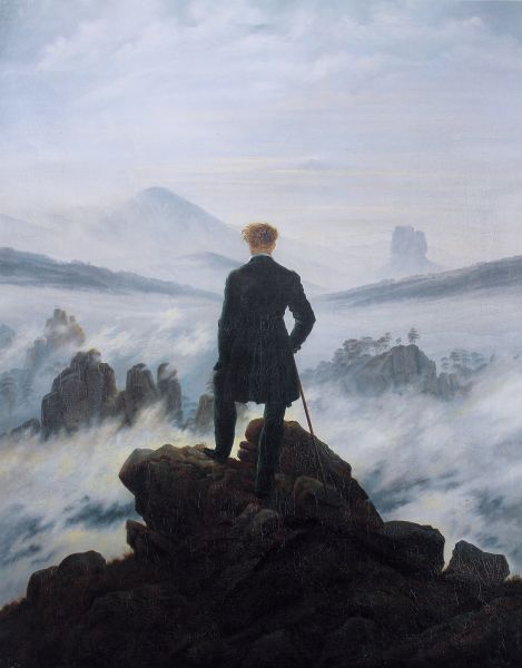 Caspar David Friedrich, Wanderer Above the Sea of Fog, 1818.