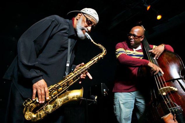 (From left) Sonny Rollins and Christian McBride.