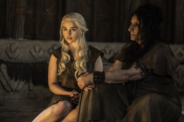 Pictured: Daenerys, completely over it.
