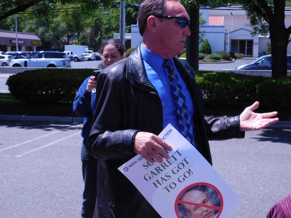 Eustace has been a vocal opponent of Garrett for his stances on LGBT issues.