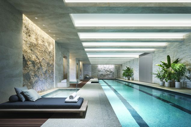 This is one of four pools at 70 Vestry...