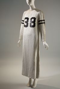 Geoffrey Beene “football jersey” gown, Fall 1967