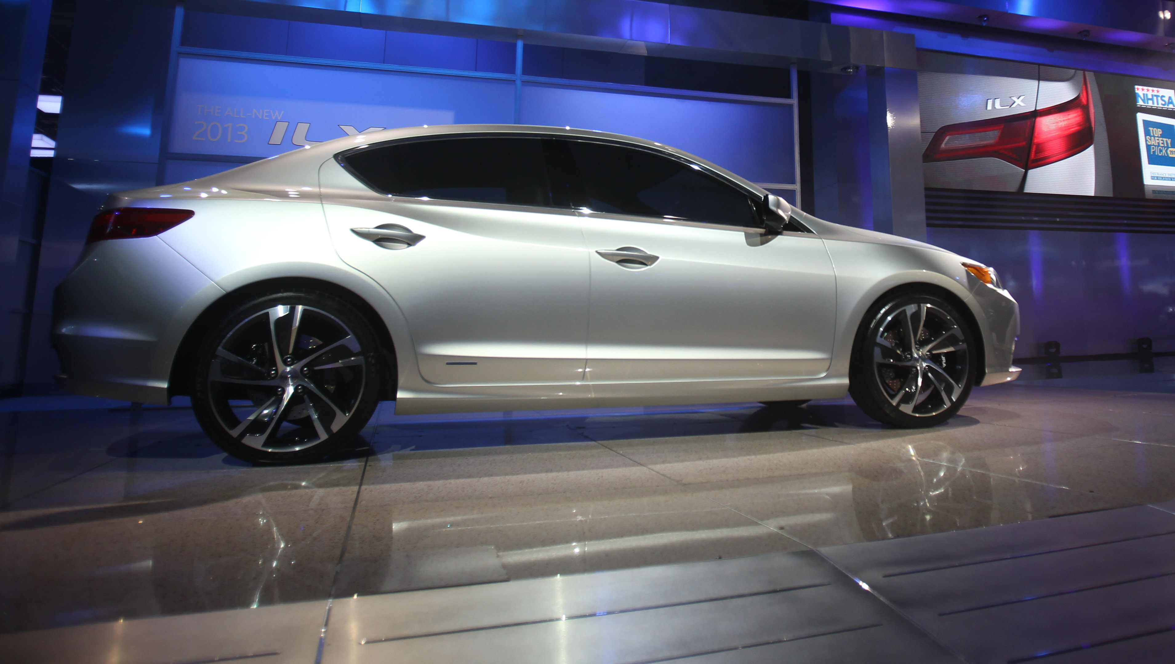 Acura unveiled its 2013 ILX compact sports sedan at the North American International Auto Show in Detroit Michigan, January 9, 2012. AFP PHOTO/Geoff Robins