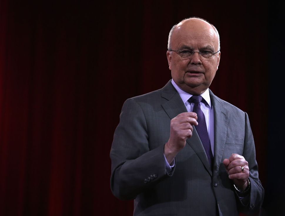 NATIONAL HARBOR, MD - FEBRUARY 27: Former CIA and NSA director Gen. Michael Hayden (Ret.) speaks during a discussion at the 42nd annual Conservative Political Action Conference (CPAC) February 27, 2015 in National Harbor, Maryland. Conservative activists attended the annual political conference to discuss their agenda.