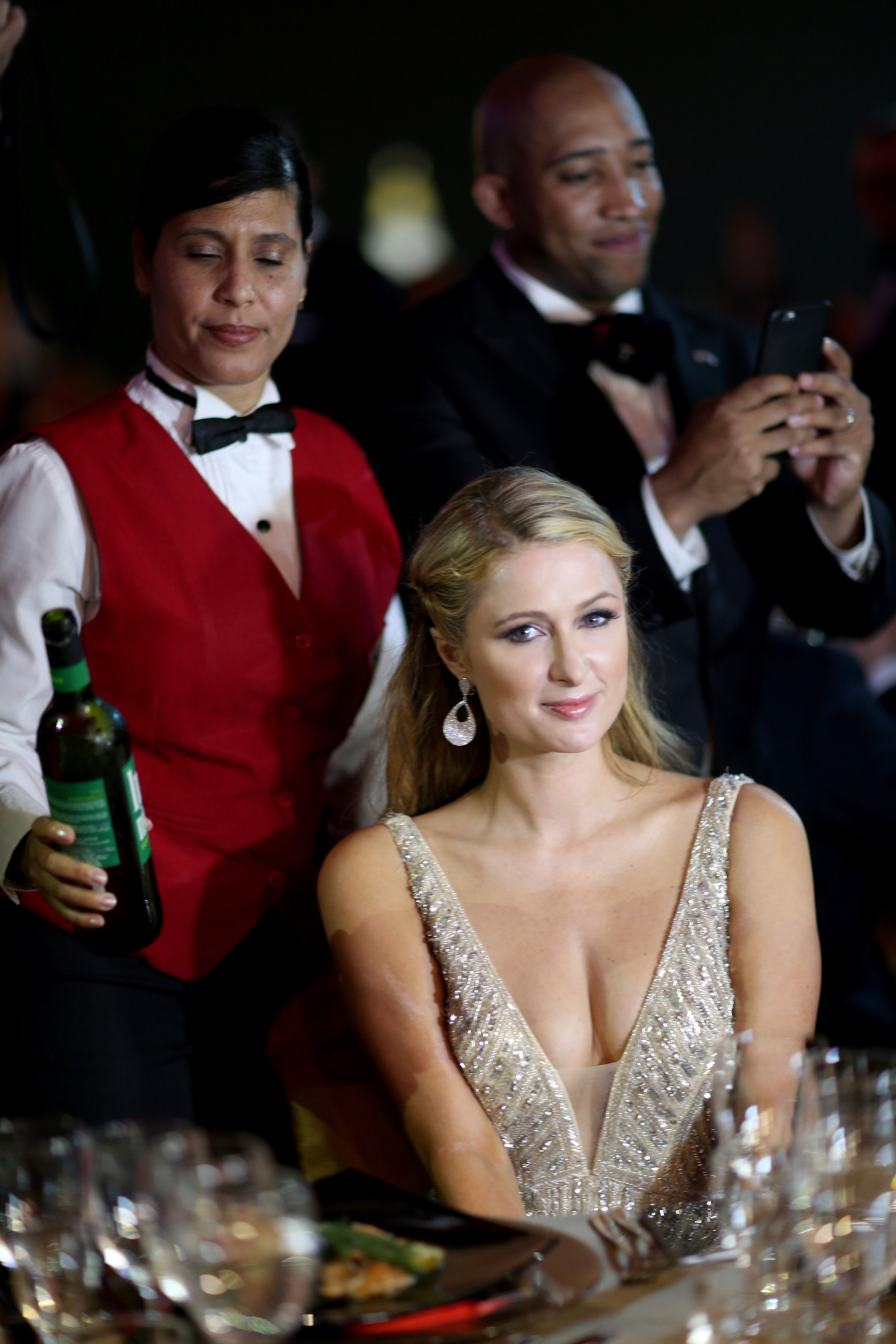 HAVANA, CUBA - FEBRUARY 27: Paris Hilton attends the closing gala night for the week-long International Habano Cigar Festival on February 27, 2015 in Havana, Cuba. The annual cigar festival attracted tourists from around the world to sample the islands world renowned tobacco. (Photo by Joe Raedle/Getty Images)