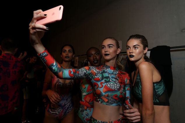 Backstage selfies at We Are Handsome