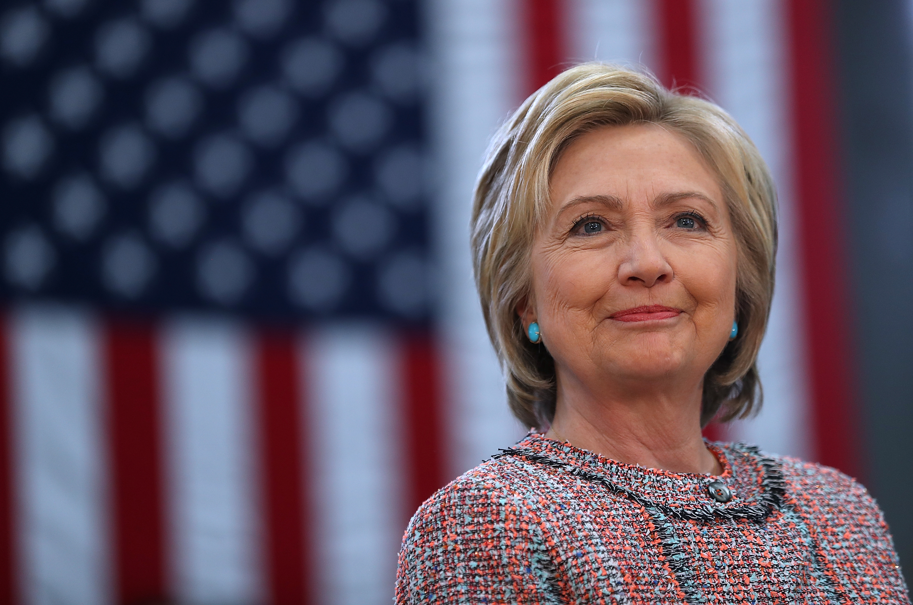 Democratic presidential candidate former Secretary of State Hillary Clinton.