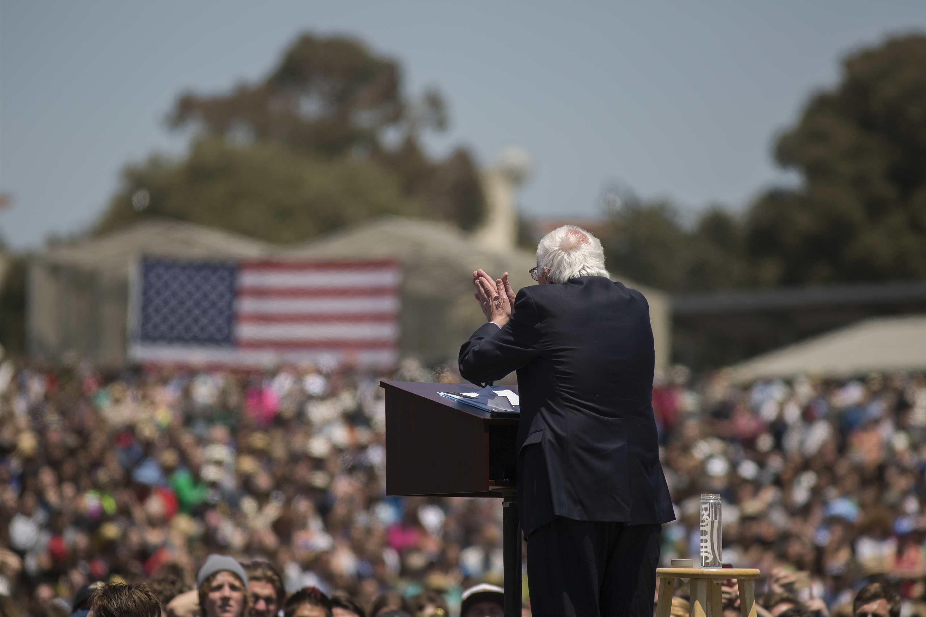 Democratic presidential candidate, Sen. Bernie Sanders.