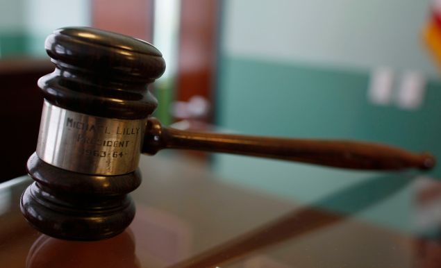 A judges gavel rests on top of a desk in the courtroom of the newly opened Black Police Precinct and Courthouse Museum February 3, 2009 in Miami, Florida.