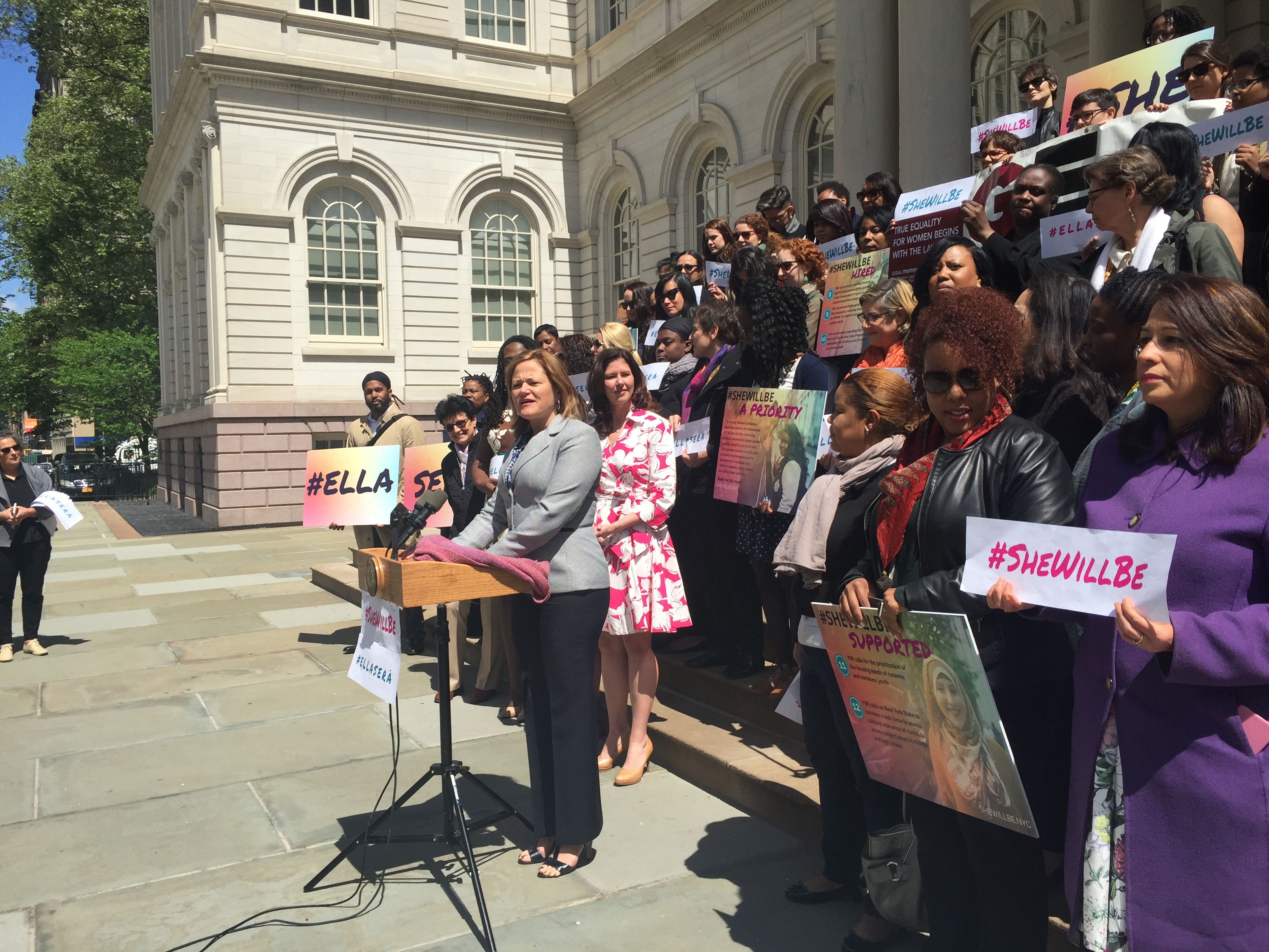 City Council Speaker Melissa Mark-Viverito rolls out the Young Women's Initiative today.