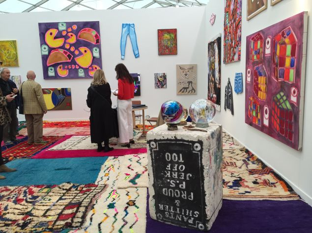 Canada Gallery's booth, curated by Katherine Bernhardt.