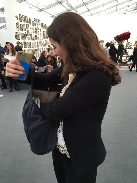 Juliet finds a sculpture in her purse.