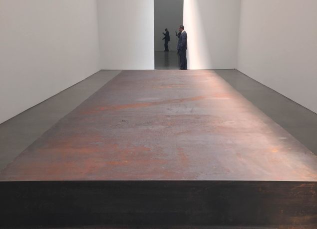 Richard Serra's (For John Cage), 2015, at the Gagosian gallery on 24th Street.