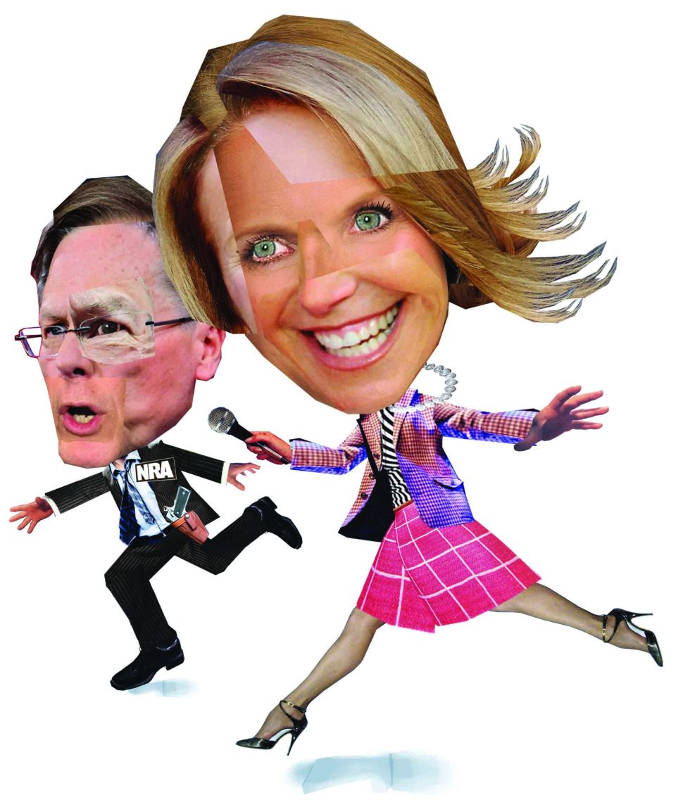 Katie Couric went after Wayne LaPierre in her latest documentary.