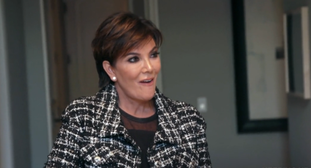 Kris Jenner's resting face.
