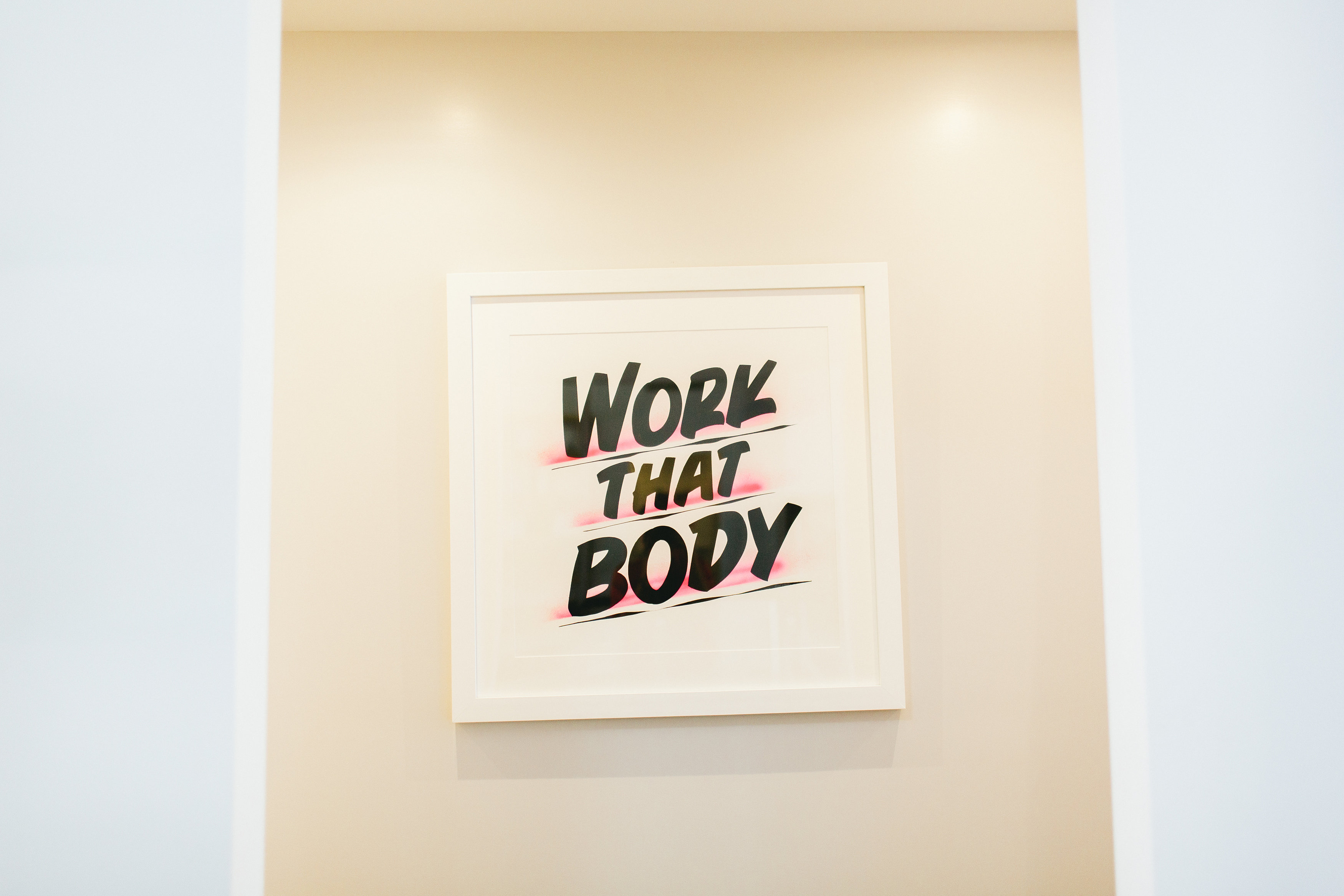 Even the motivational posters are chic.