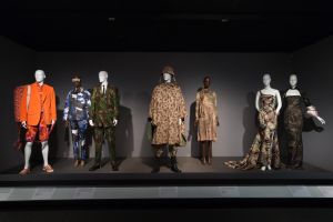 Military inspired fashion at the exhibition