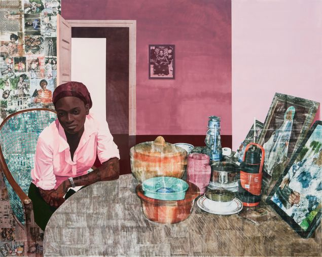 Njideka Akunyili Crosby Mama, Mummy and Mamma, 2014.
