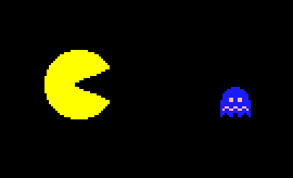 A scene from Pac-Man.