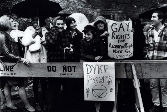Demonstration at City Hall, 1973. 