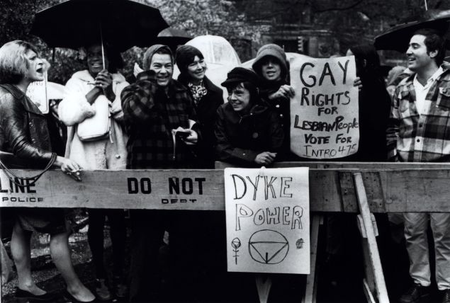 Demonstration at City Hall, 1973.