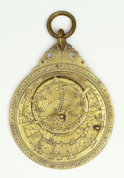 Astrolabe Muhammad b. Abi-l-Qasim b. Bakran al-Najjar al- Isfahani al-Salihani Iran, Isfahan, dated A.H.. 496/A.D. 1102–3