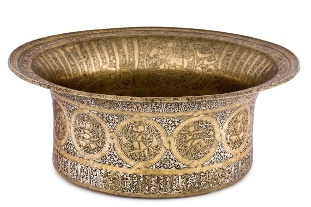 5 Basin with Signs of the Zodiac Jazira or Syria, ca. 1240–1300.