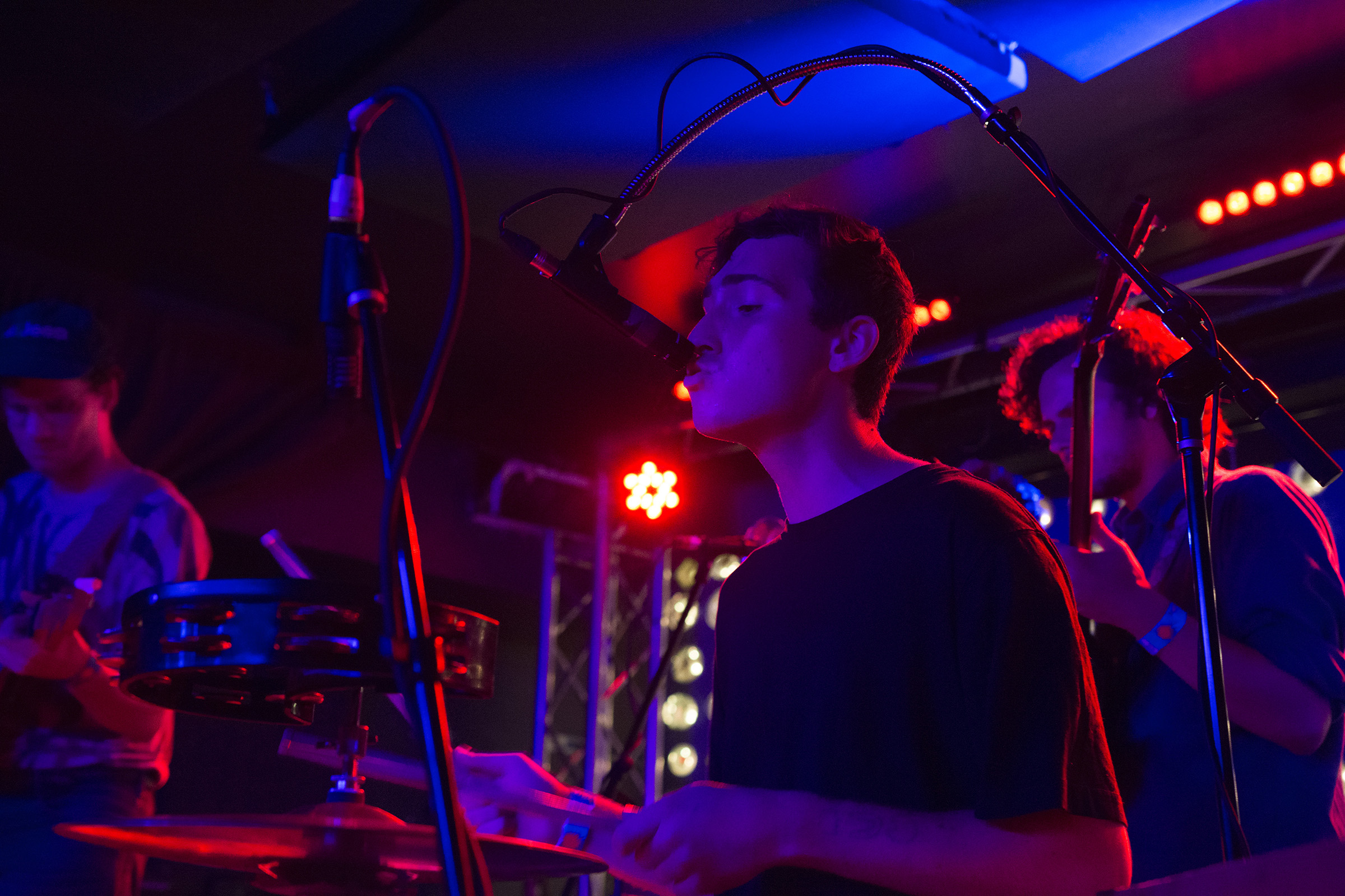 Whitney plays at their album release show at Baby's All Right in Brooklyn, NY on June 3, 2016.