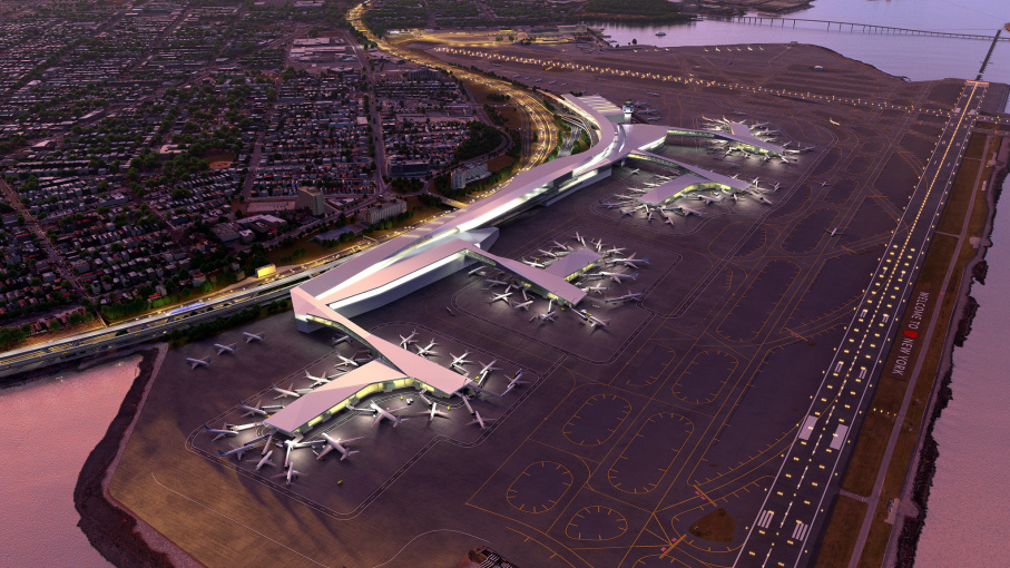 A rendering of the new LaGuardia. 